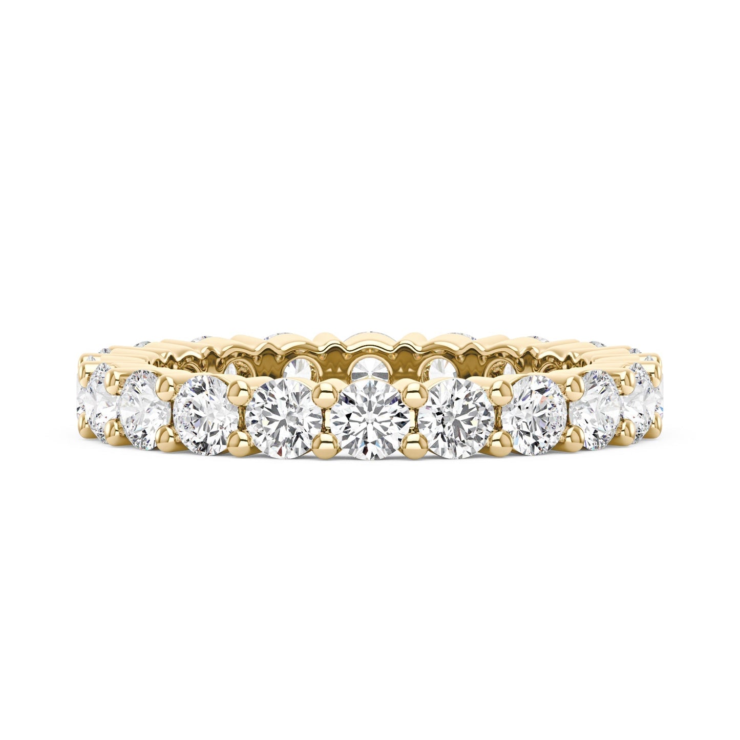 Round Cut Moissanite Full Eternity Ring