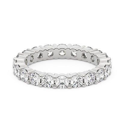 Round Cut Moissanite Full Eternity Ring