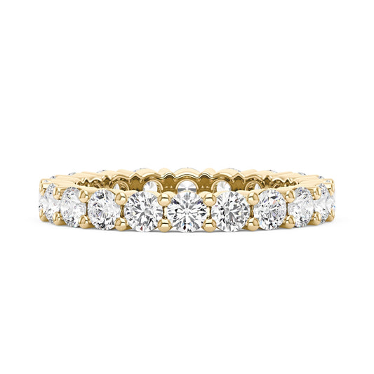 Round Cut Moissanite Full Eternity Ring